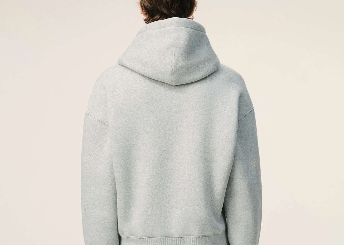 Ami De Coeur Embossed Hoodie Grey