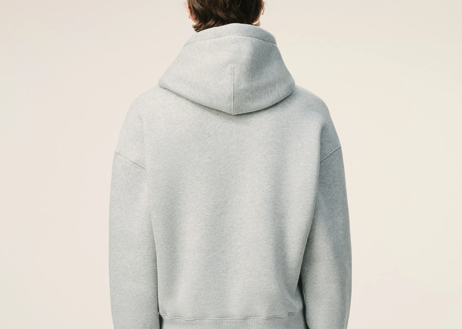 Ami De Coeur Embossed Hoodie Grey