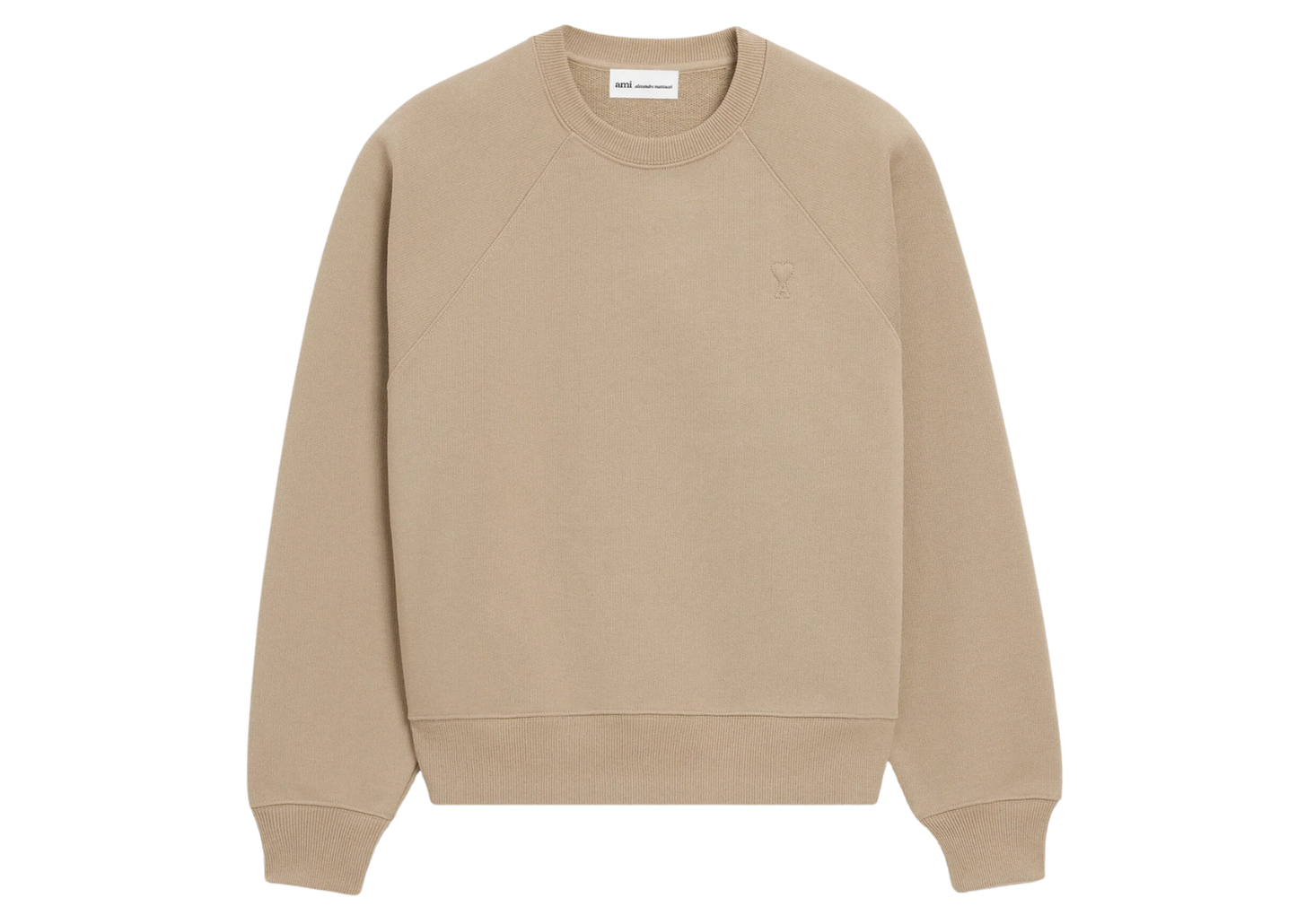 Ami De Coeur Embossed Sweatshirt Beige