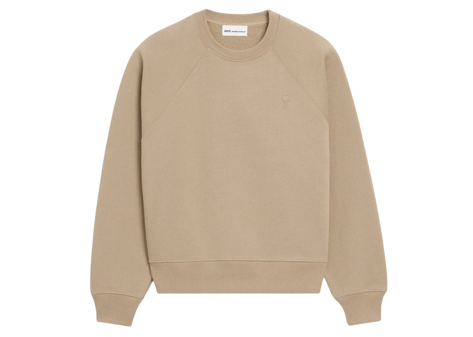 Ami De Coeur Embossed Sweatshirt Beige
