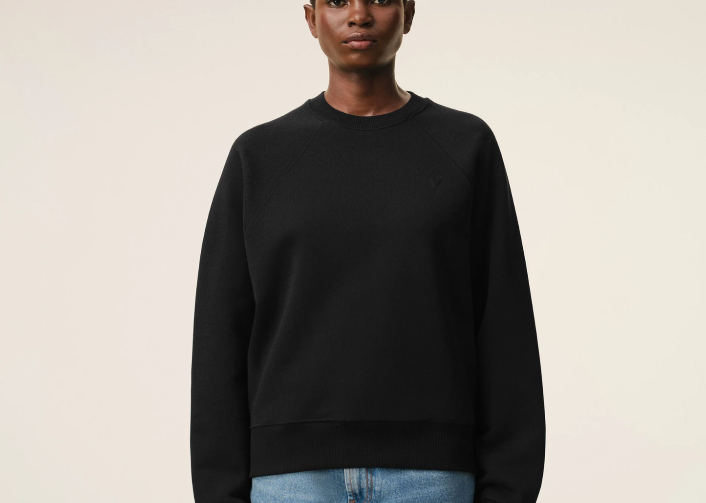 Ami De Coeur Embossed Sweatshirt Black