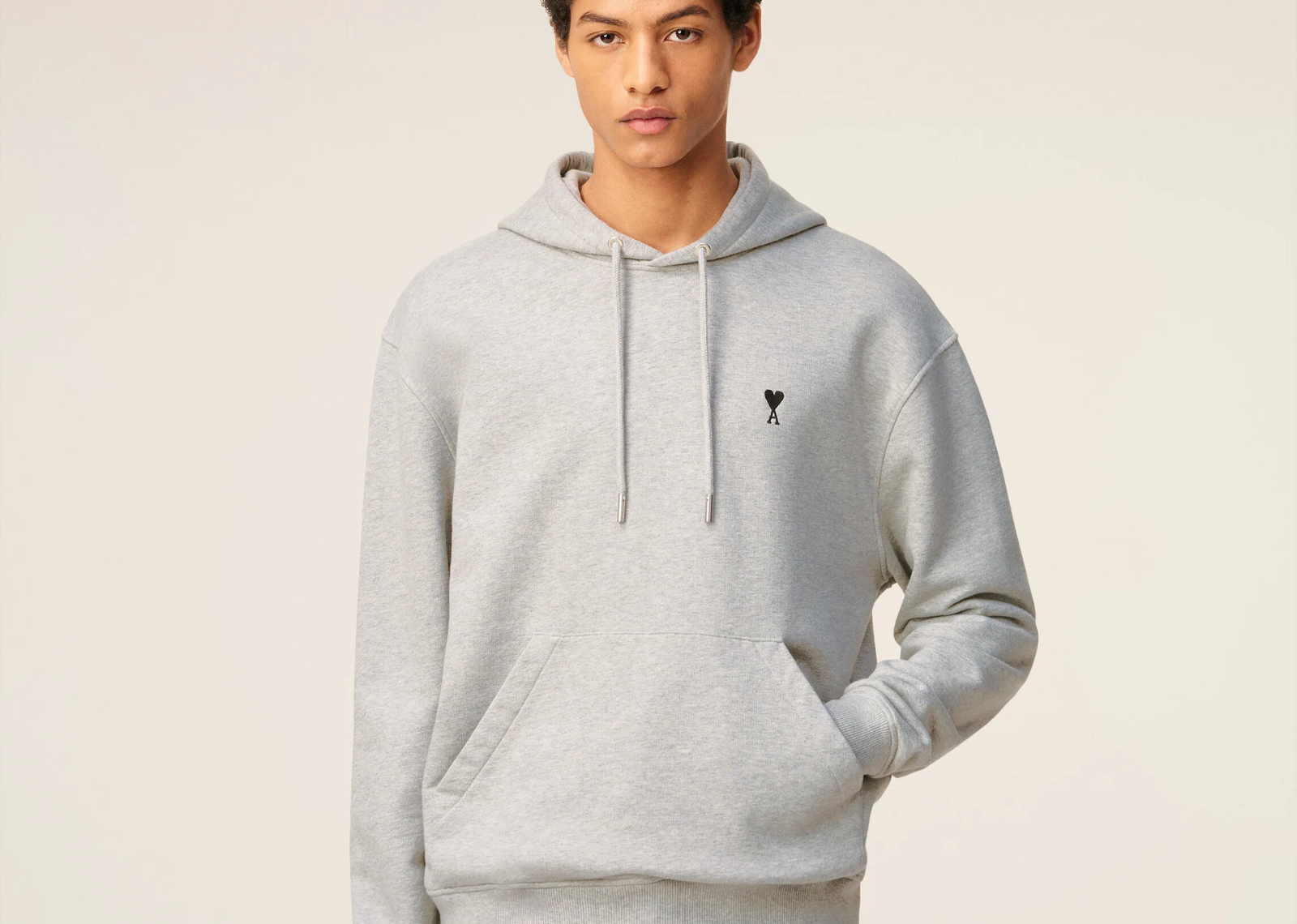 Ami De Coeur Hoodie Grey