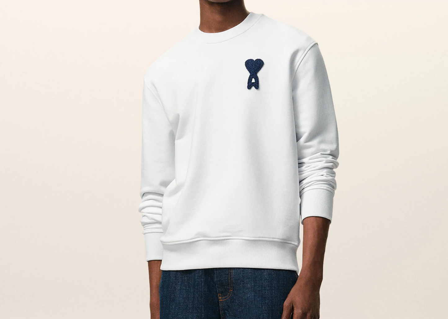 Ami De Coeur Knitted Sweatshirt White