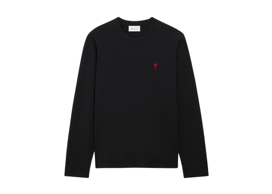 Ami De Coeur Long Sleeve T-Shirt Black Red