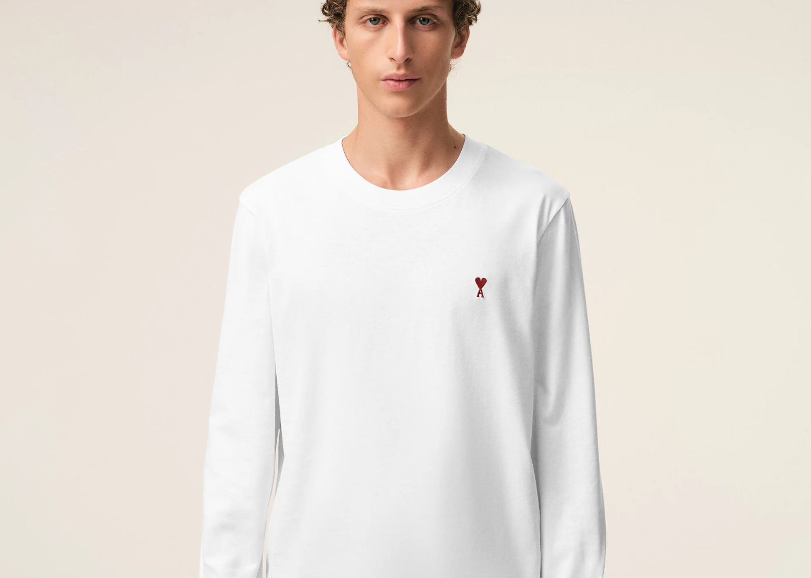 Ami De Coeur Long Sleeve T-Shirt White