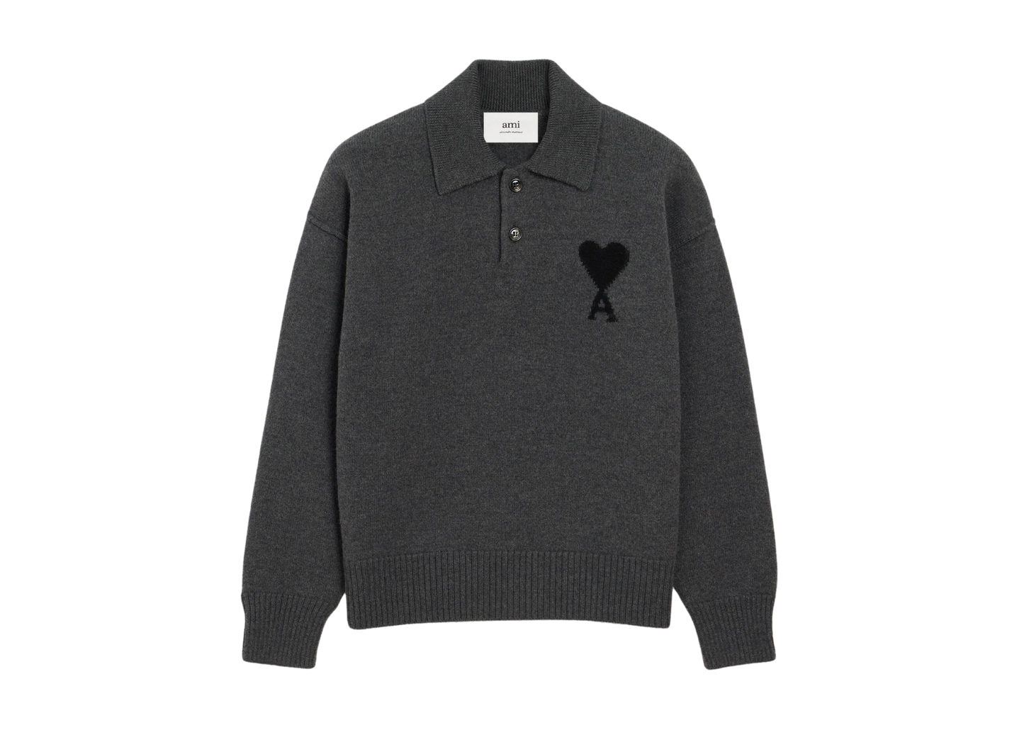 Ami De Coeur Polo Grey Red