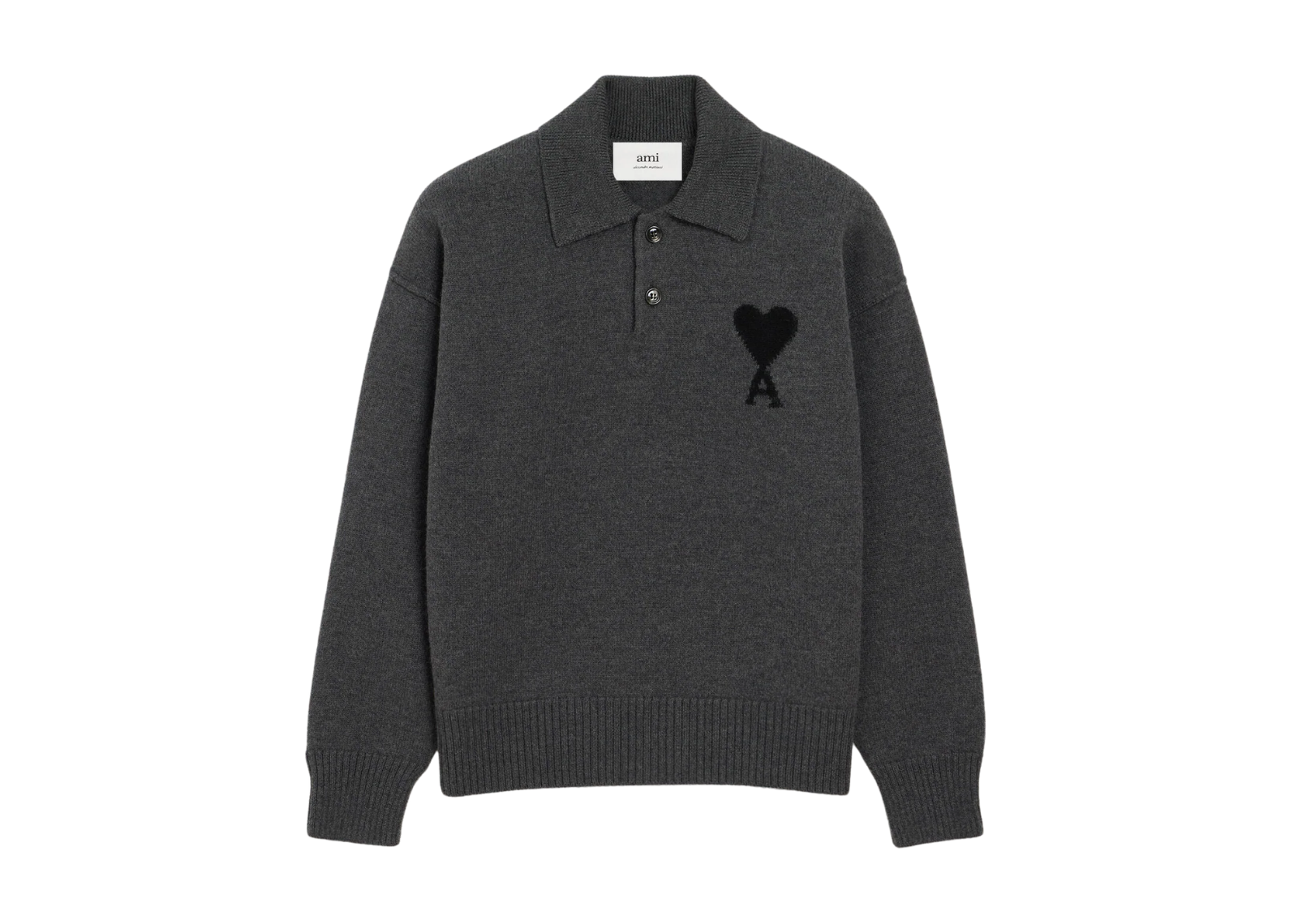 Ami De Coeur Polo Grey Red