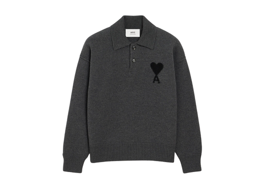 Ami De Coeur Polo Grey Red