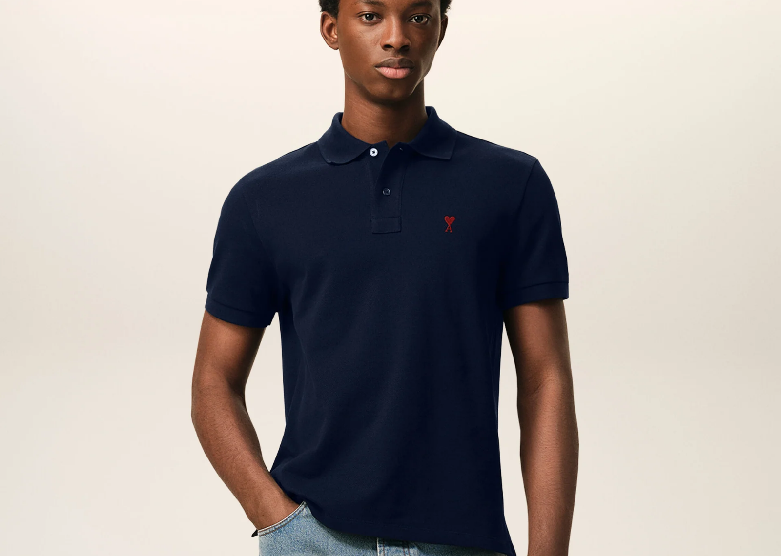 Ami De Coeur Polo Shirt Blue Red