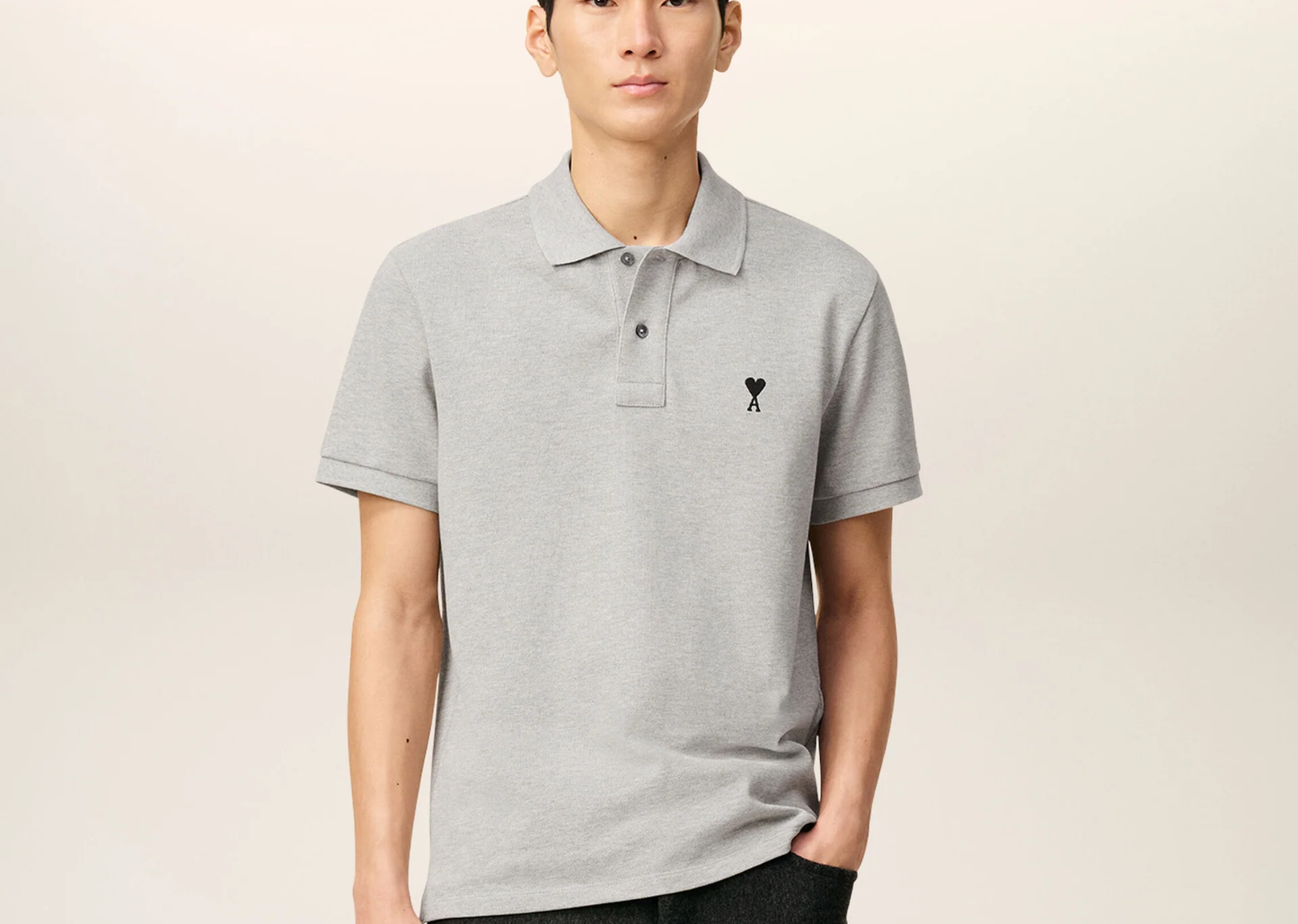 Ami De Coeur Polo Shirt Grey