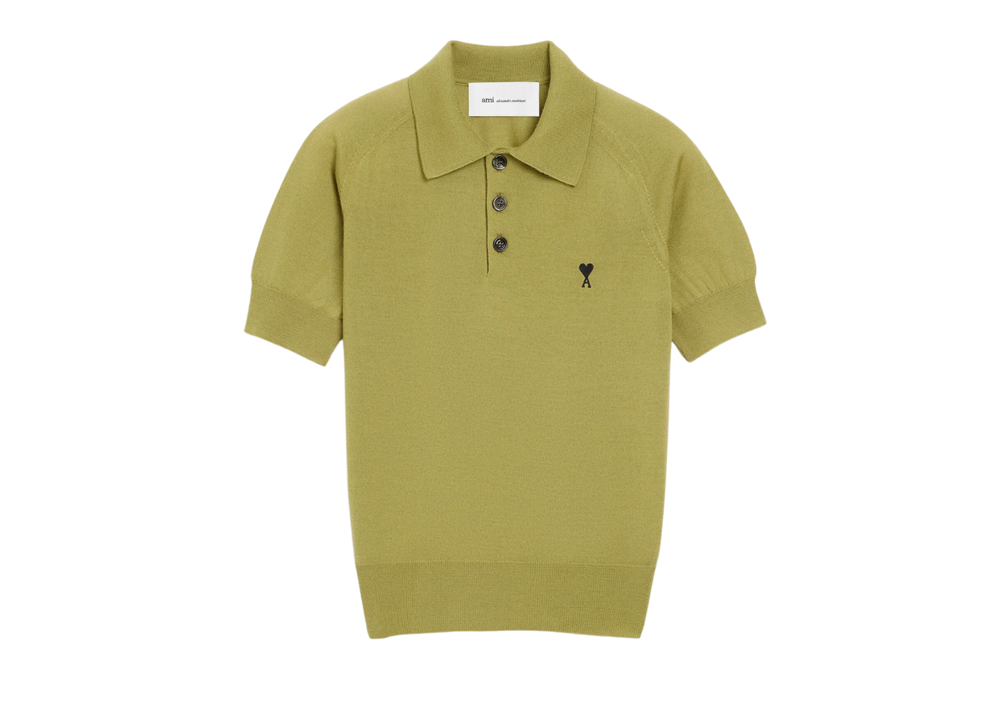 Ami De Coeur Short Sleeve Polo Green