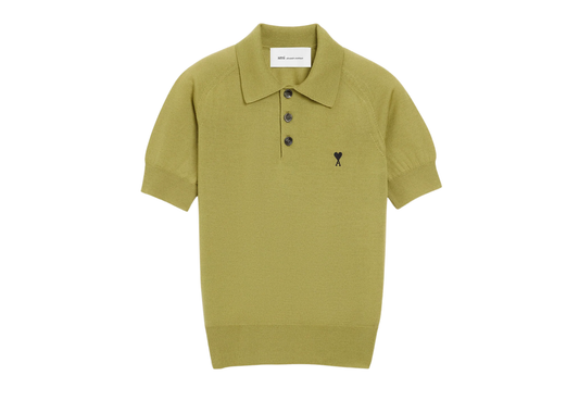 Ami De Coeur Short Sleeve Polo Green