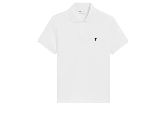 Ami De Coeur Short Sleeve Polo White