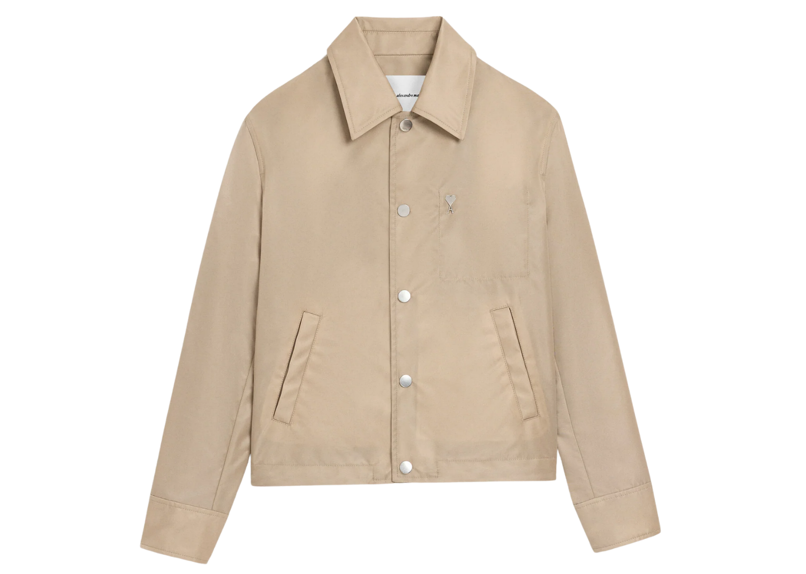 Ami De Coeur Stud Buttoned Jacket Beige