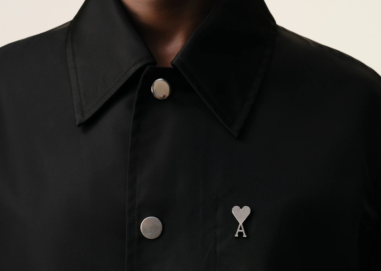Ami De Coeur Stud Buttoned Jacket Black