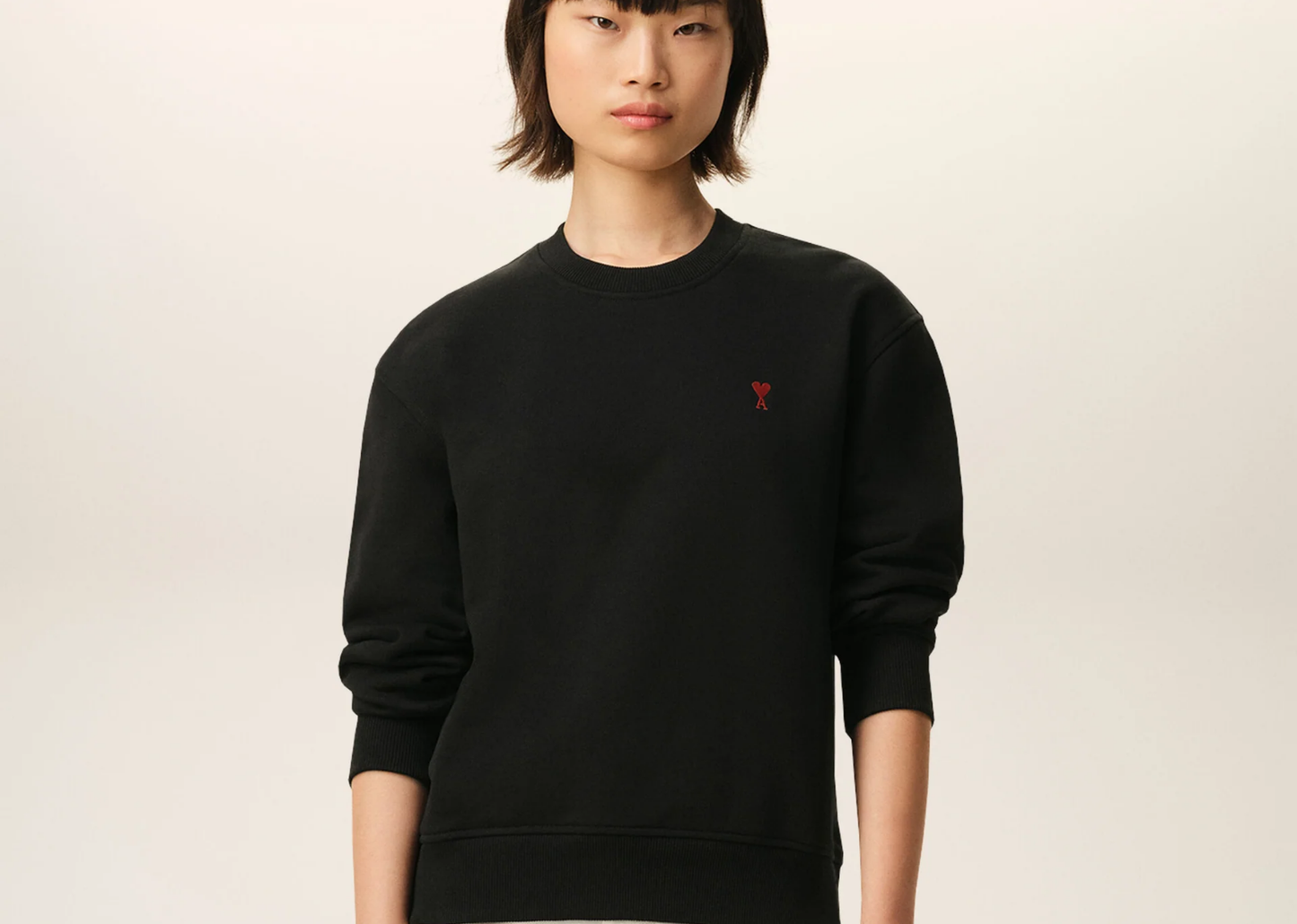 Ami De Coeur Sweatshirt Black Red