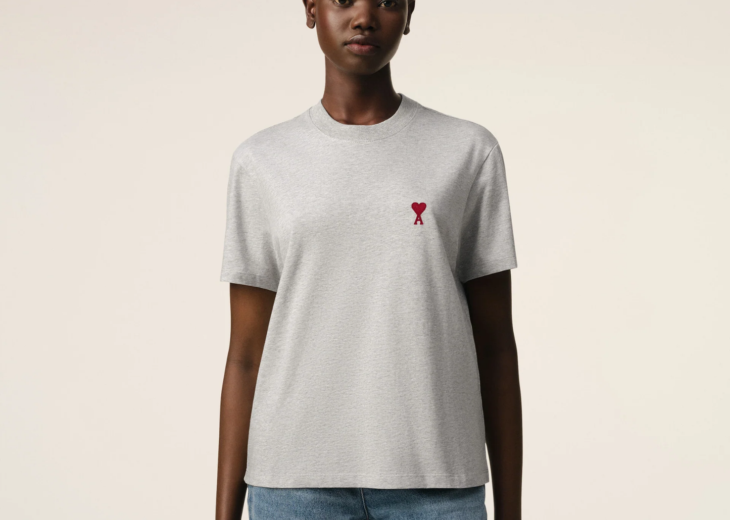 Ami De Coeur T-Shirt Grey Red