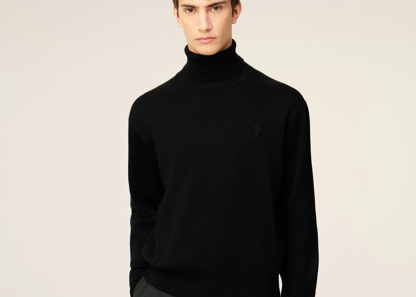 Ami De Coeur Turtle Neck Sweater Black/Black