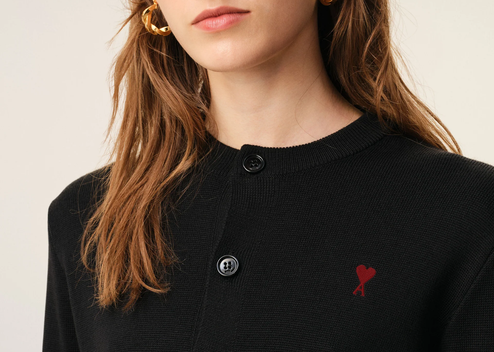 Ami De Coeur Wool Cardigan Black
