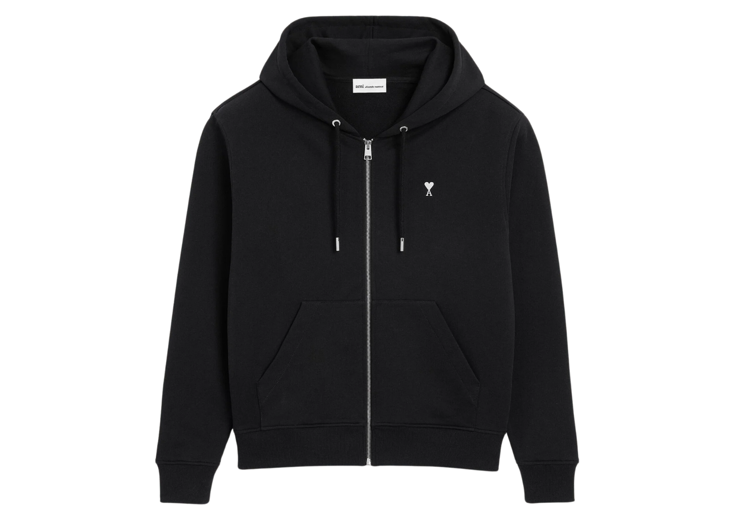 Ami De Coeur Zipped Hoodie Black