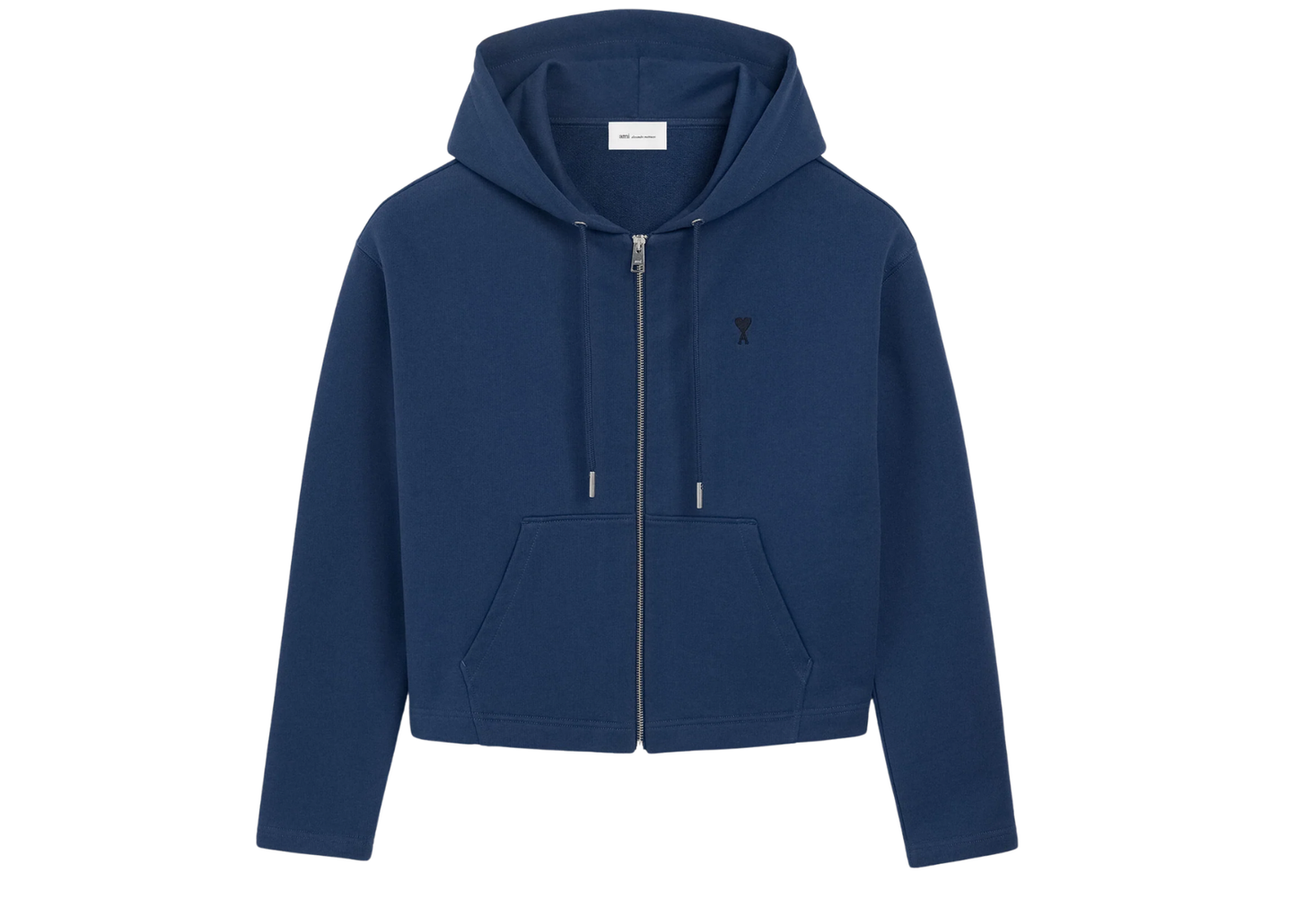 Ami De Coeur Zipped Hoodie Blue