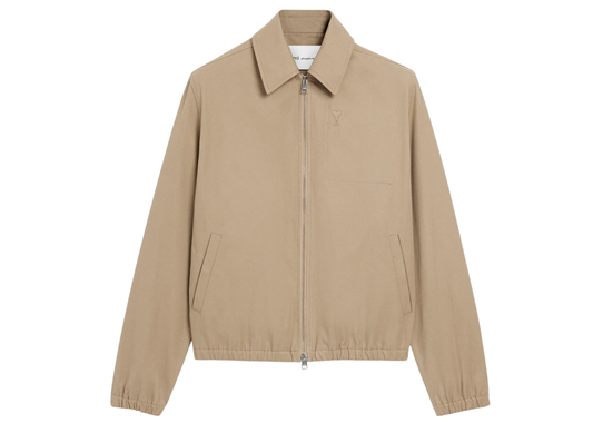 Ami De Coeur Zipped Jacket Beige