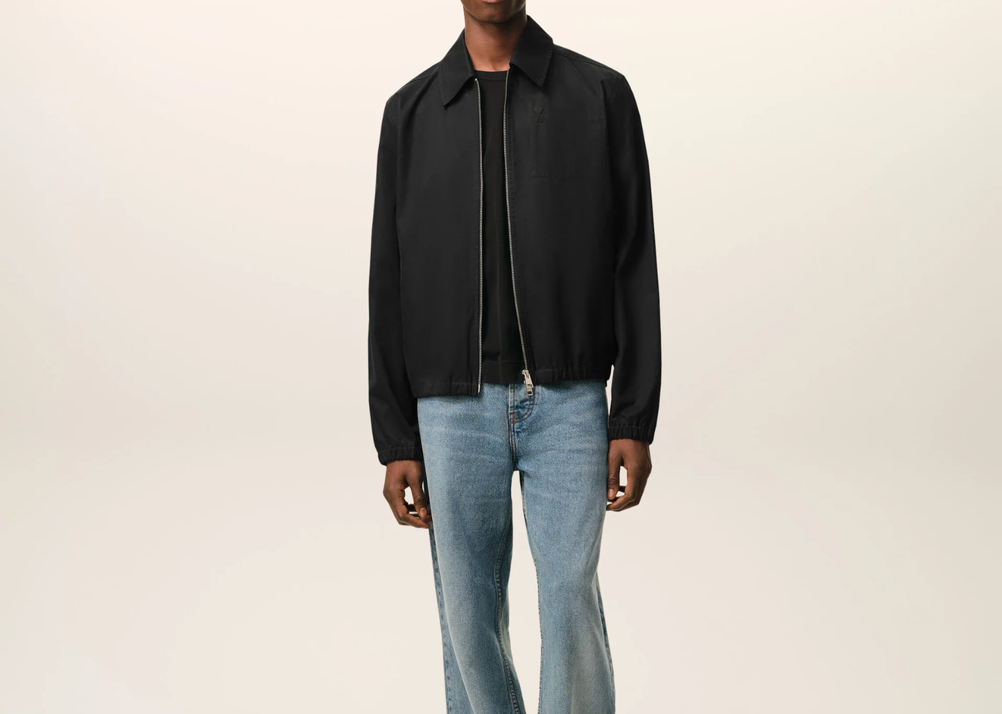 Ami De Coeur Zipped Jacket Black