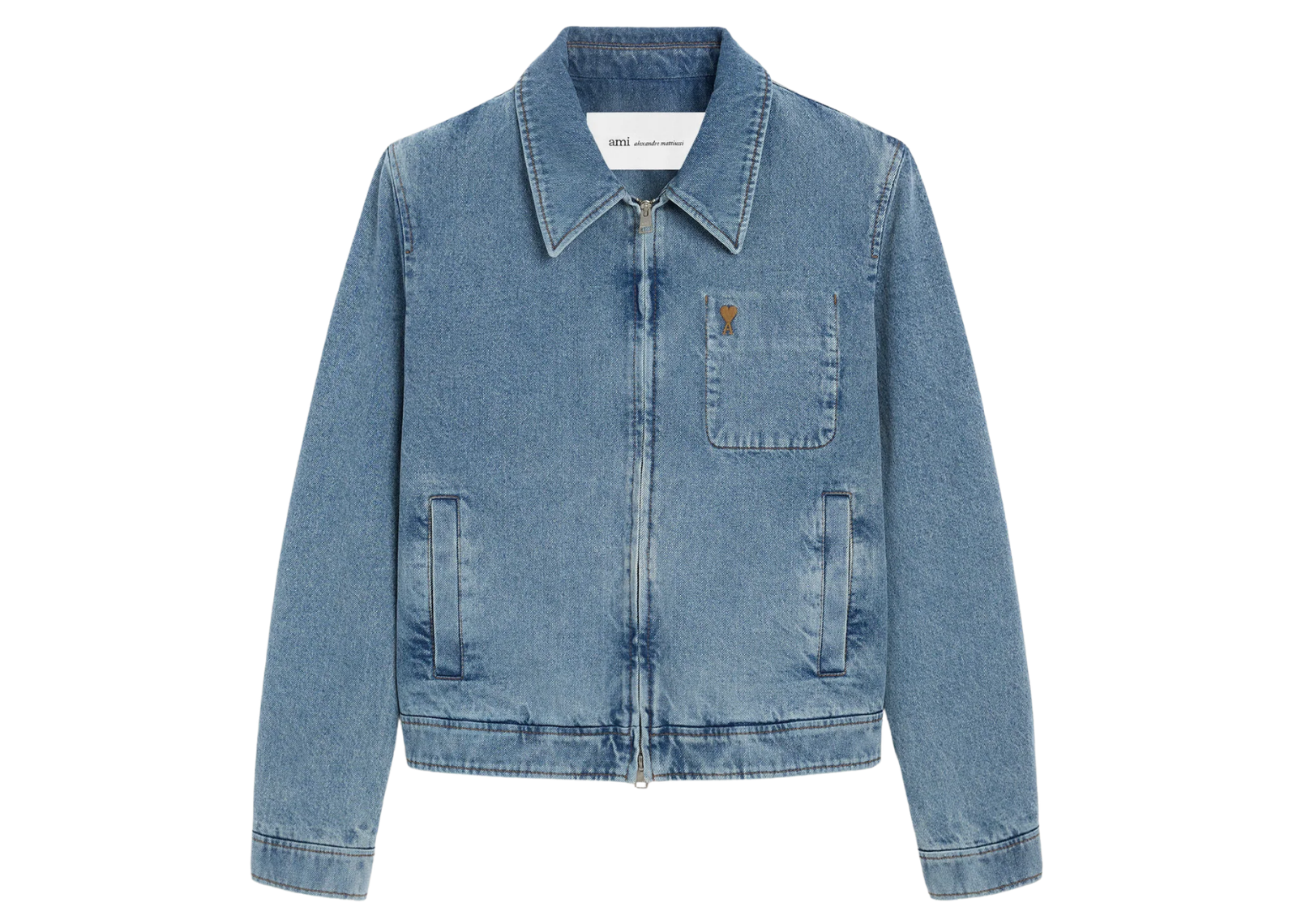 Ami De Coeur Zipped Jacket Blue