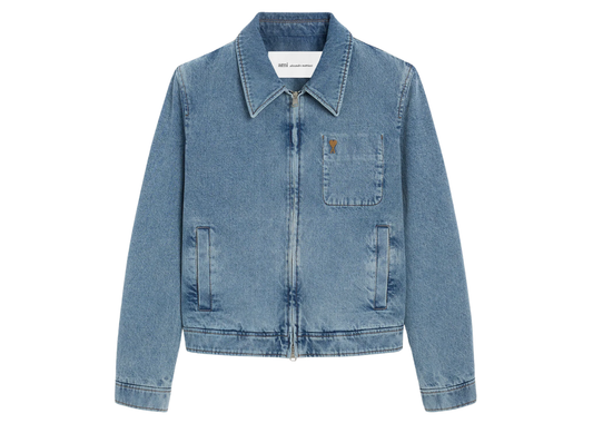 Ami De Coeur Zipped Jacket Blue