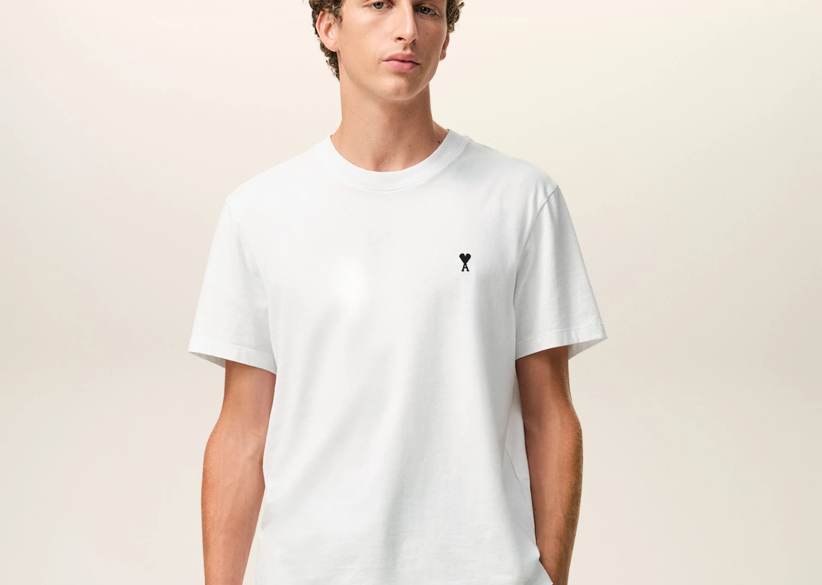 White Cotton Ami De Coeur T-Shirt
