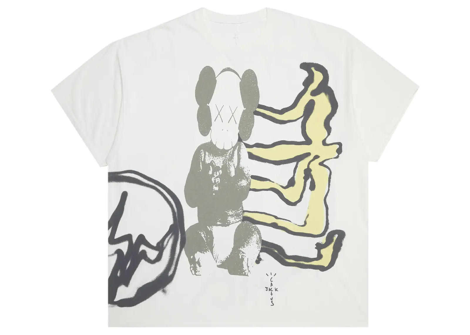 Cactus Jack by Travis Scott x KAWS For Fragment Tee Vintage Wash