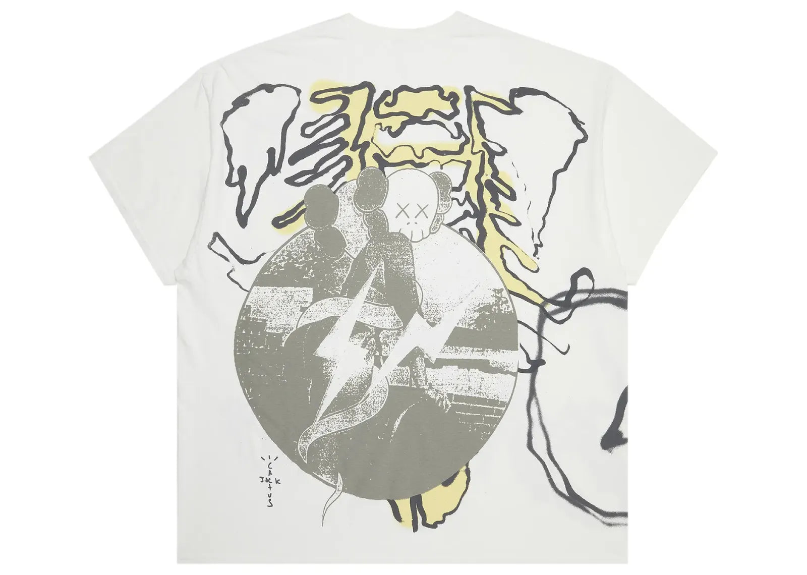 Cactus Jack by Travis Scott x KAWS For Fragment Tee Vintage Wash