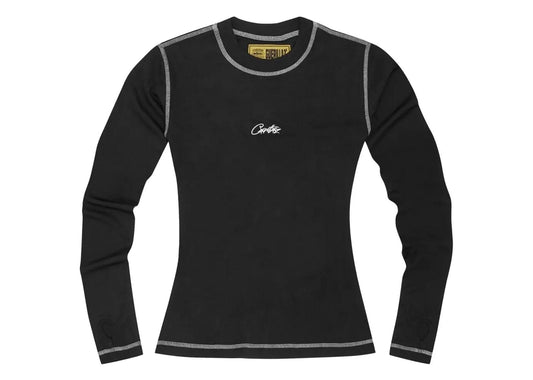 Mesh Long-Sleeve Black (W)
