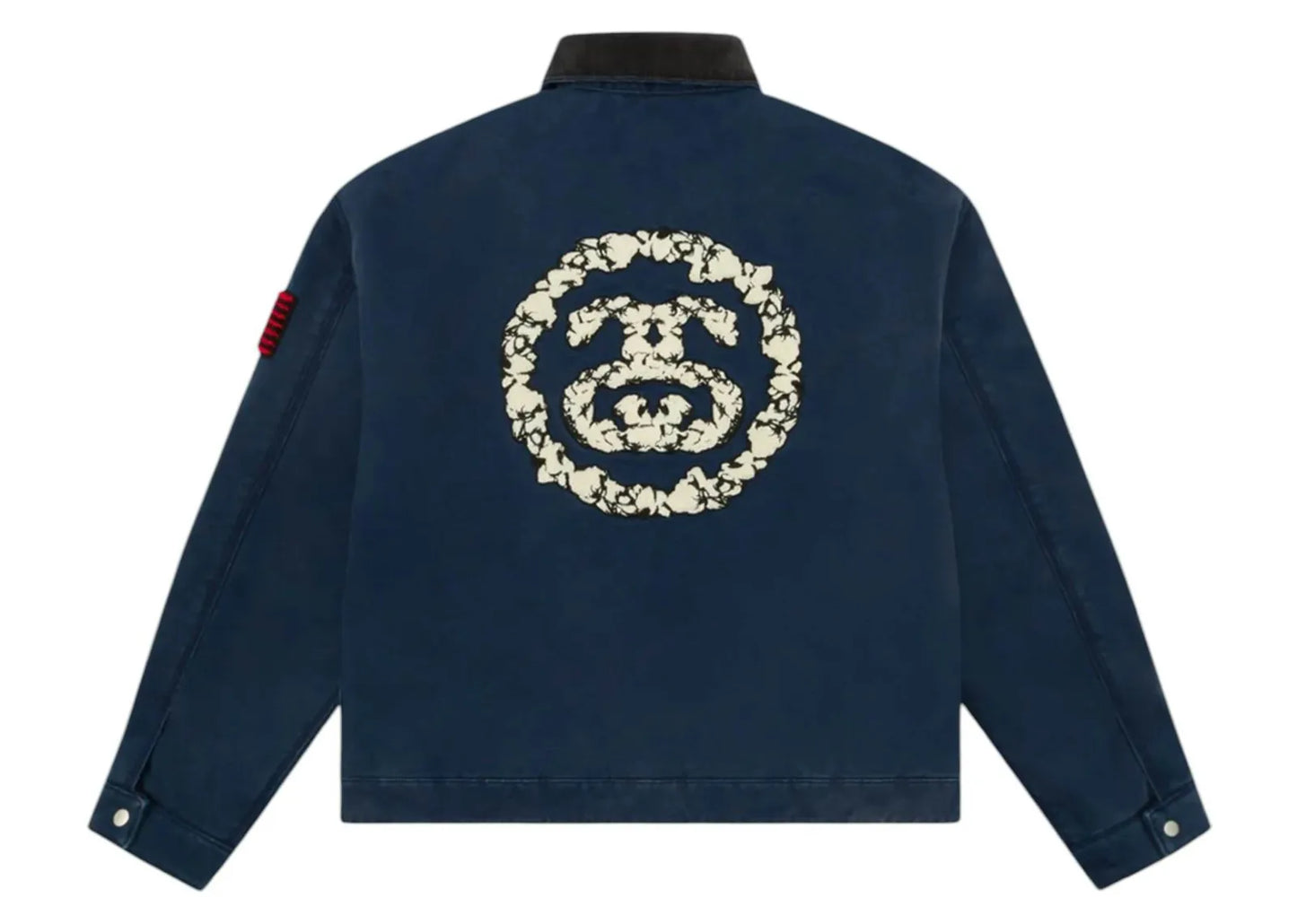 x Stussy Never Renege Canvas Work Jacket Navy Black