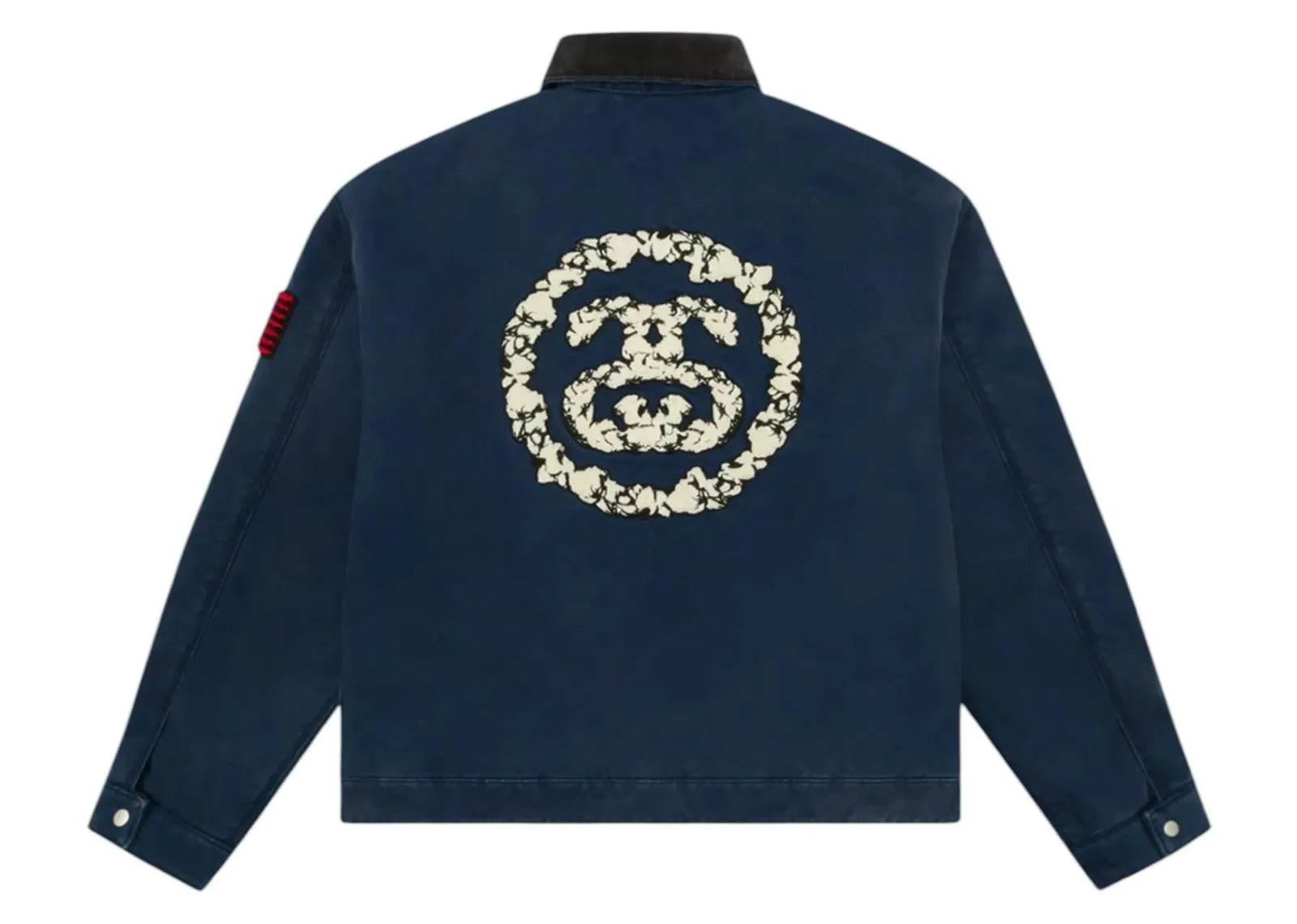 x Stussy Never Renege Canvas Work Jacket Navy Black