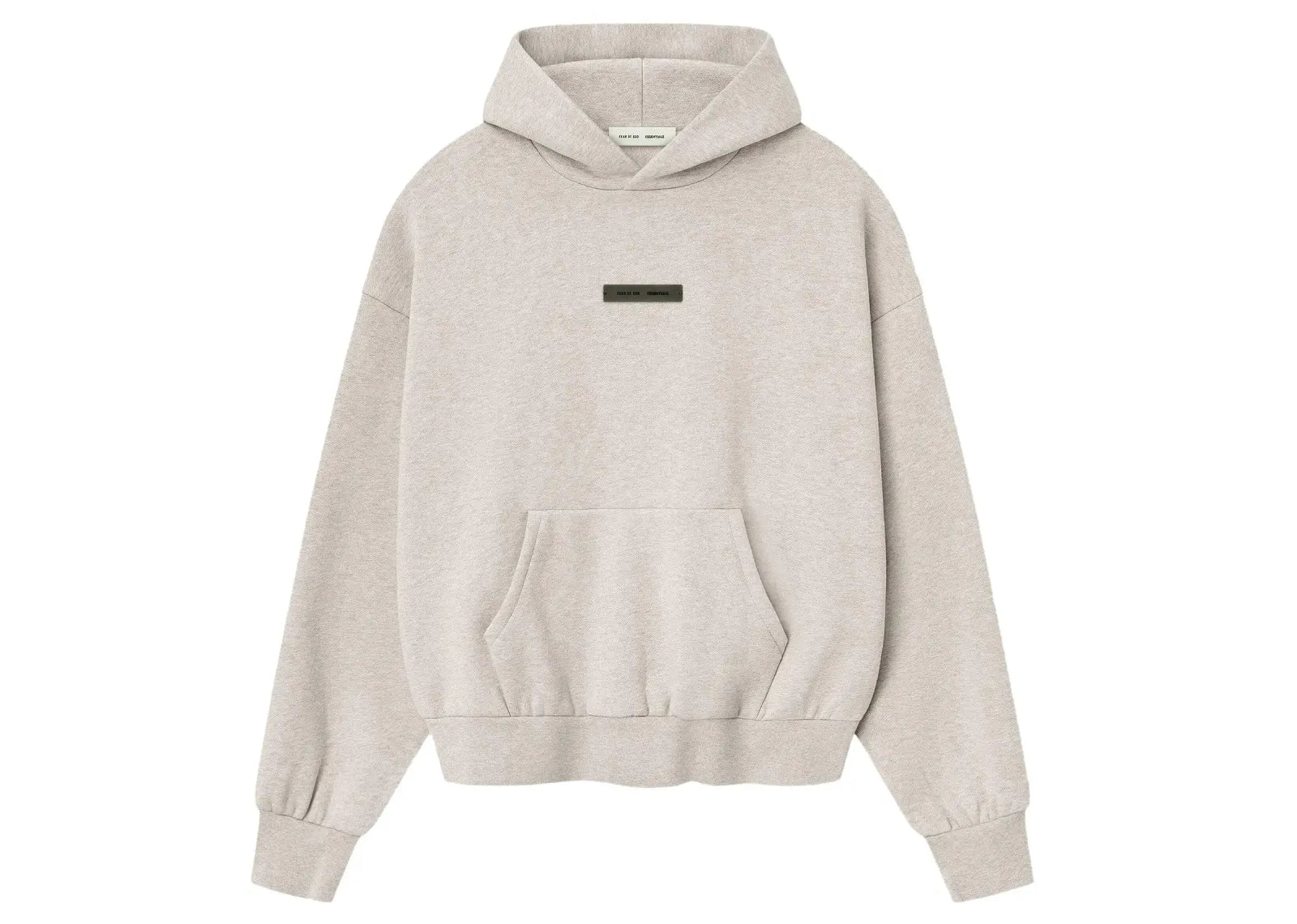 Essentials Arch Logo Hoodie Jet Black