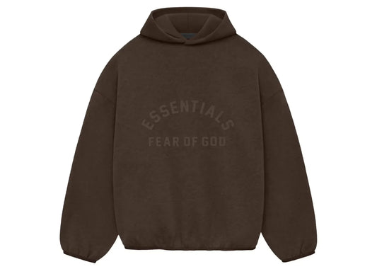Essentials Core Collection Nylon Fleece Hoodie Heather Wood
