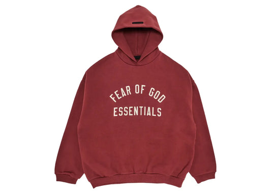 Essentials Fleece Hoodie Crimson