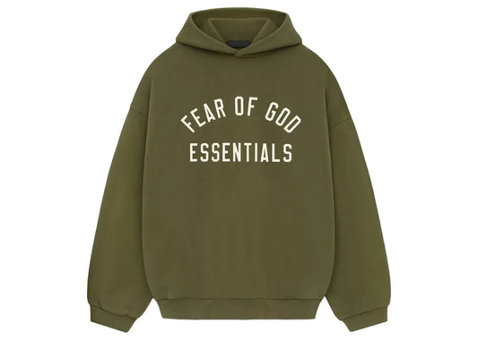Essentials Fleece Hoodie Military