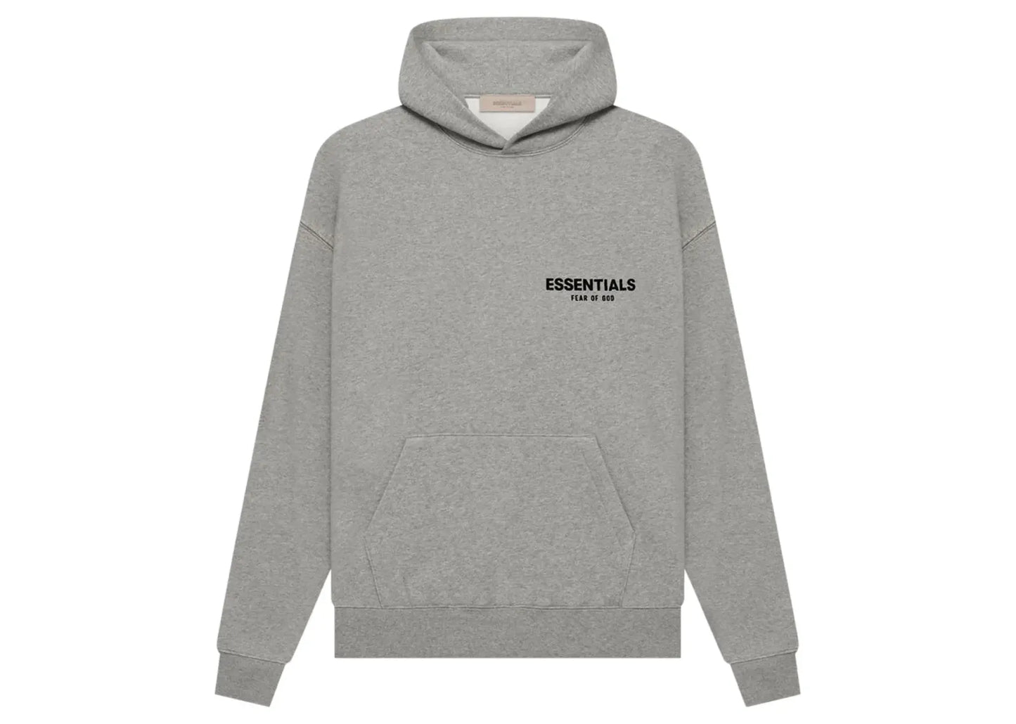 Essentials Pullover Chest Logo Hoodie Stretch Limo Black