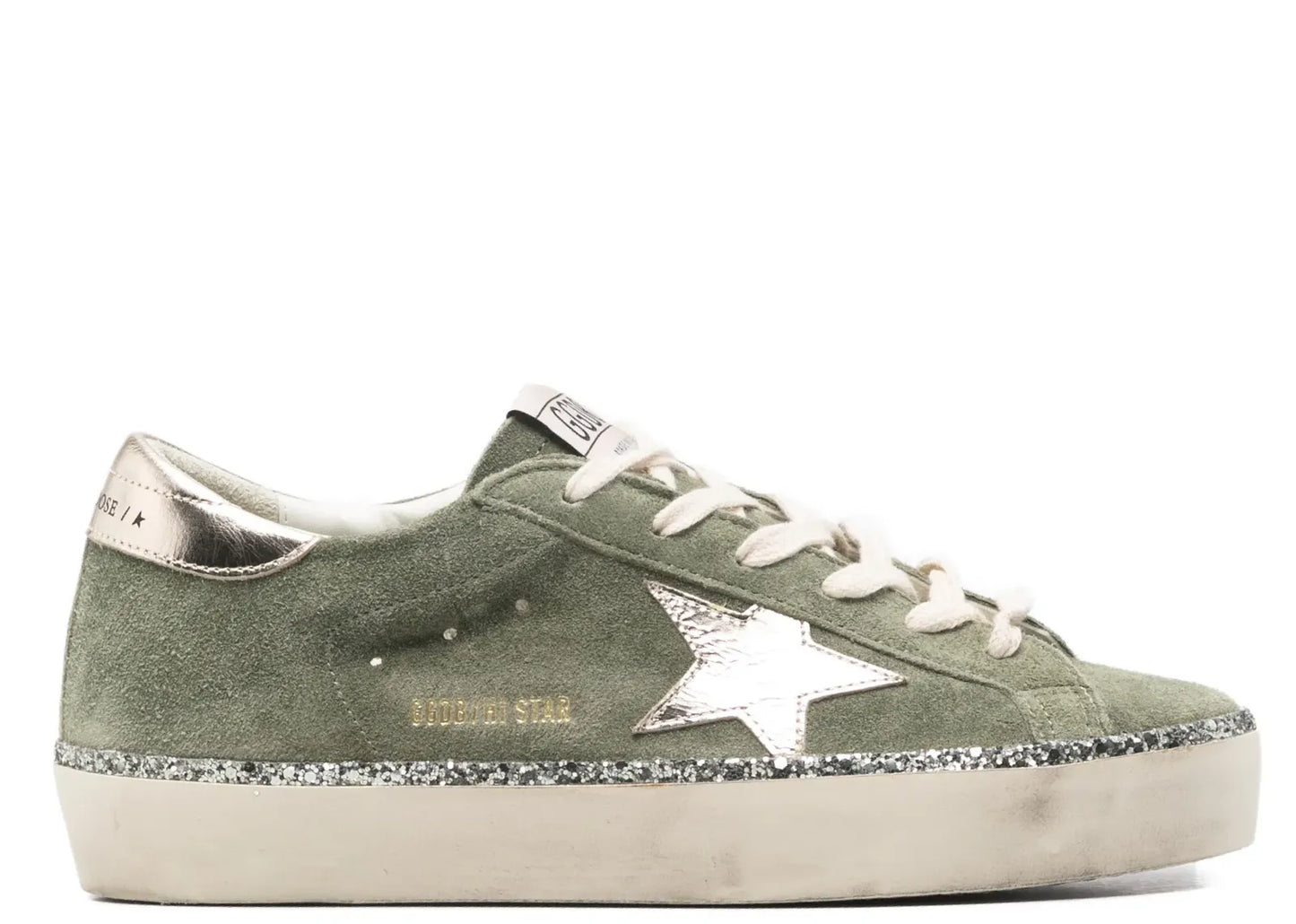 Hi-Star Green Suede Glitter Metallic Heel (W)