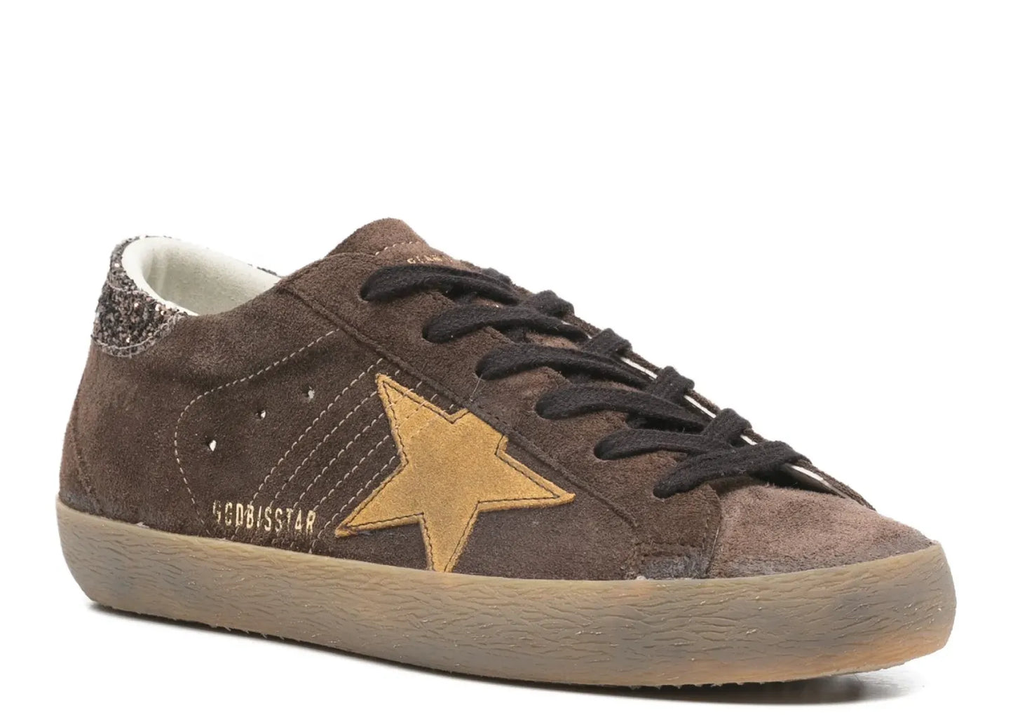 Super-Star Brown Suede Glitter Star (W)