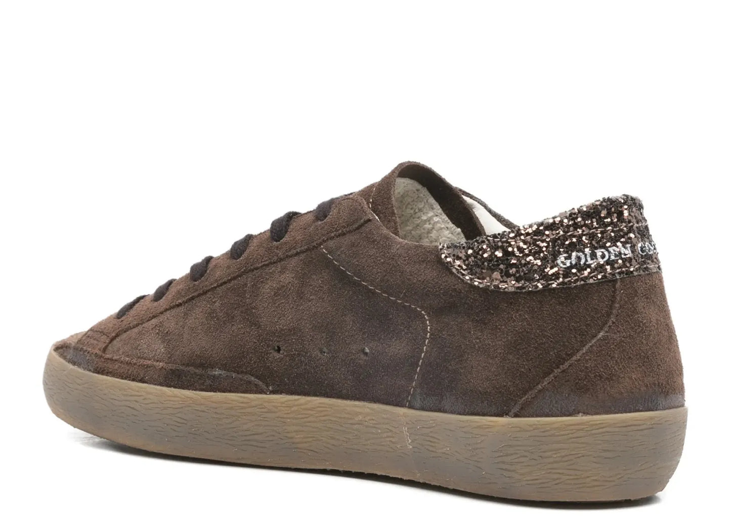 Super-Star Brown Suede Glitter Star (W)