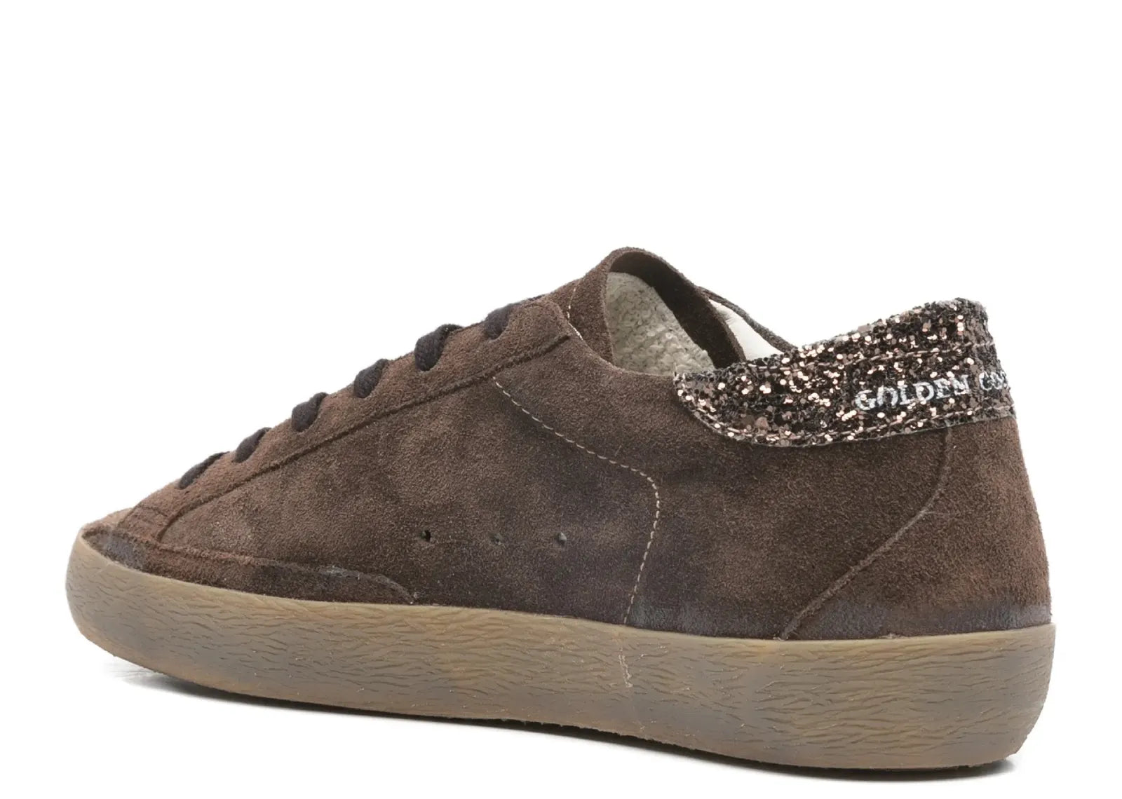 Super-Star Brown Suede Glitter Star (W)