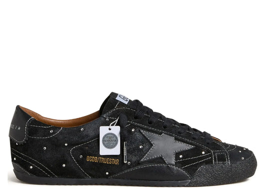 True-Star Black Suede Swarovski Crystal Black Star Heel (W)