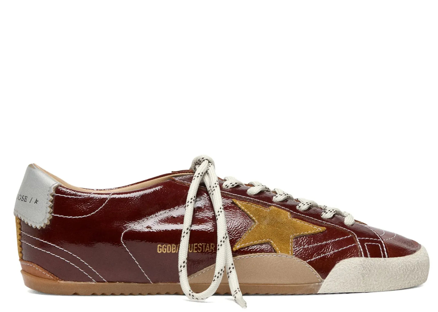 True-Star Burgundy Naplak Yellow Suede Star Silver Heel (W)