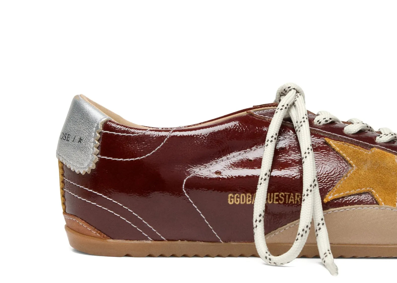 True-Star Burgundy Naplak Yellow Suede Star Silver Heel (W)