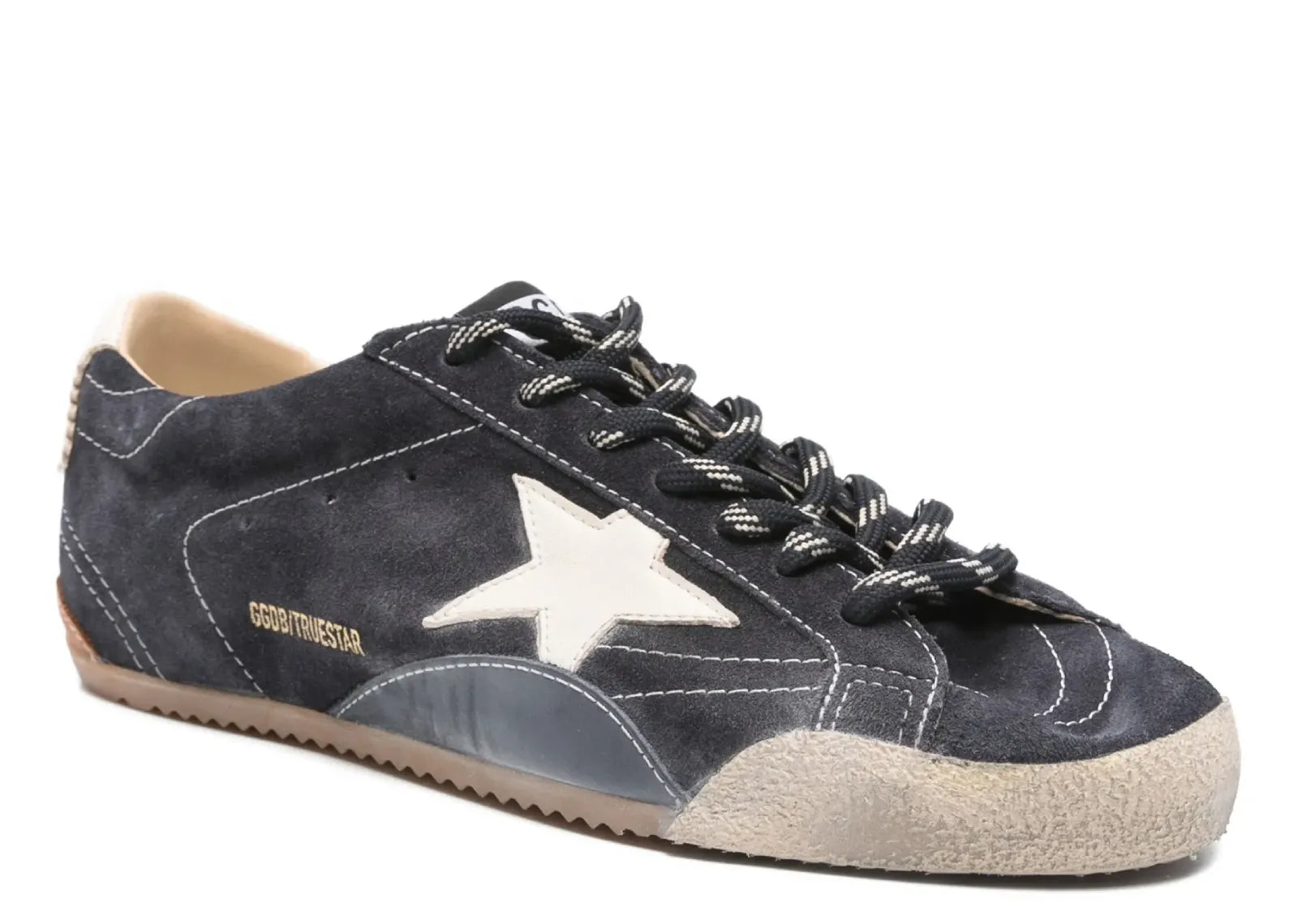 True-Star Dark Blue Suede White Nappa Star Heel (W)