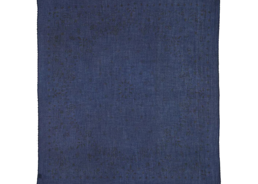 Extra Large Cashmere Bandana Effy Dark Navy Blue