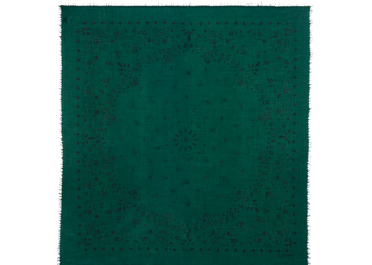Extra Large Cashmere Bandana Effy Forest Green